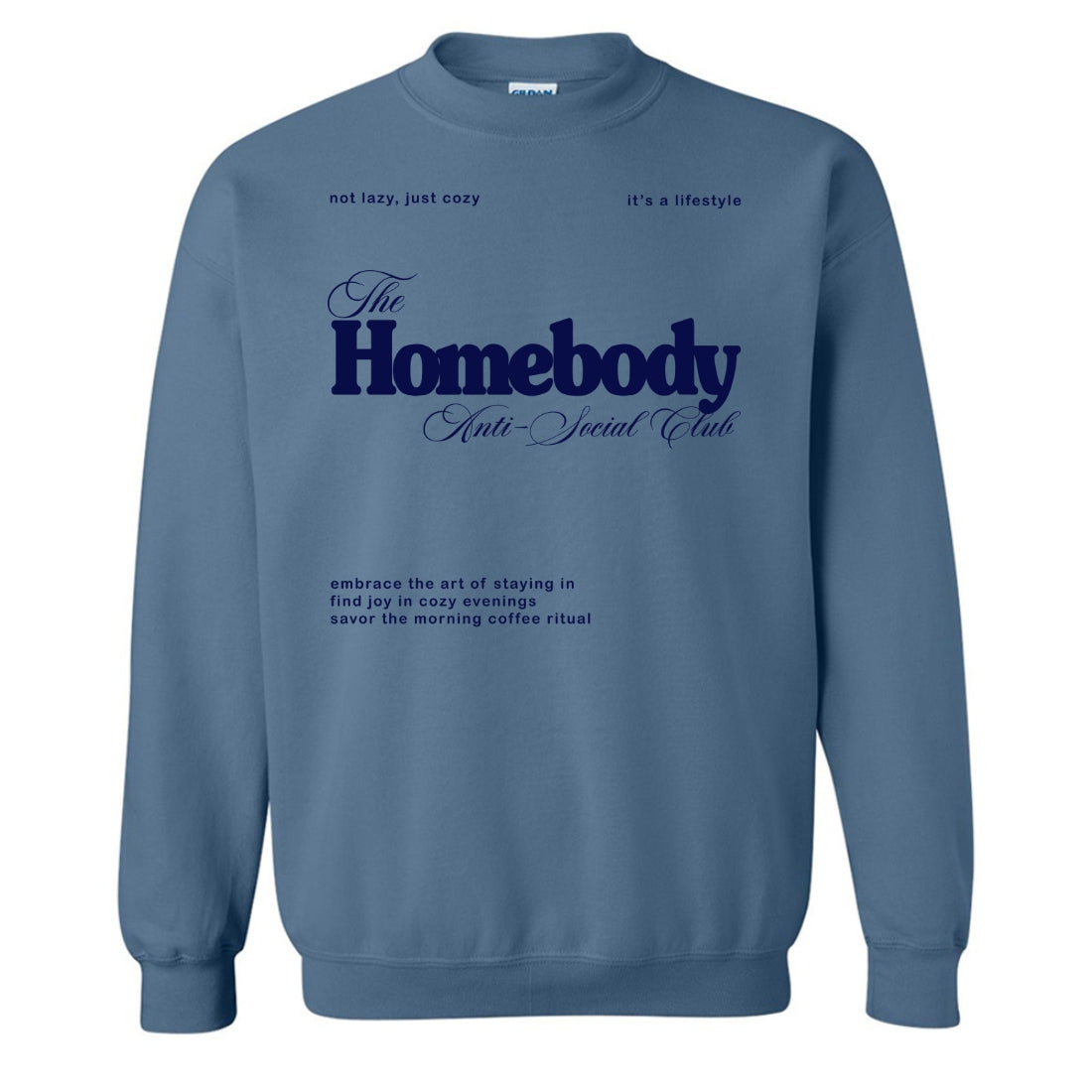 'The Homebody Social Club' Crewneck Sweatshirt