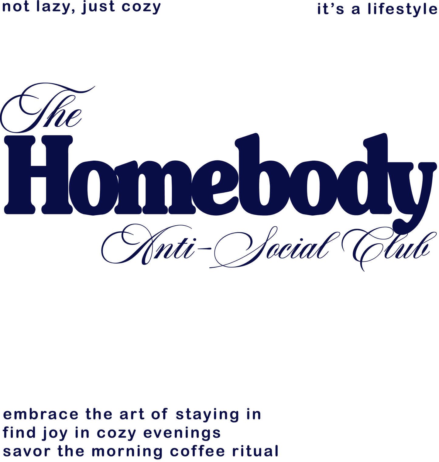 'The Homebody Social Club' Crewneck Sweatshirt